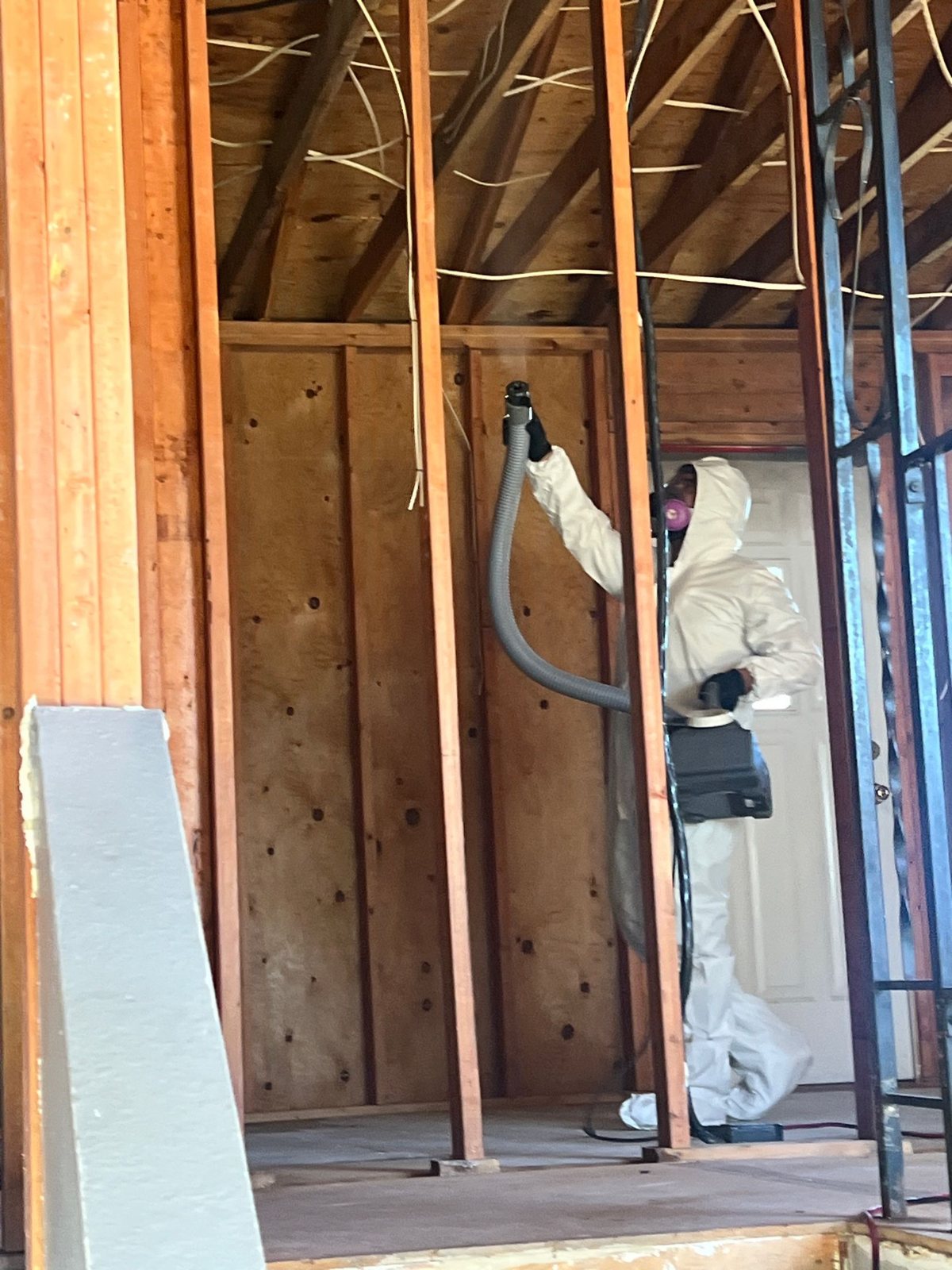 Smoke damage cleaning in progress on a Colorado Springs property by Fixins